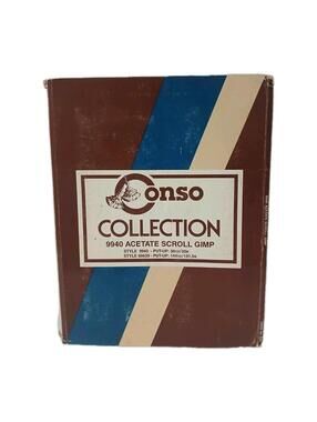 conso collection Samples Booklet 9940 Acetate scroll gimp Card 525